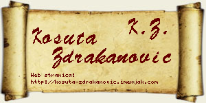 Košuta Ždrakanović vizit kartica